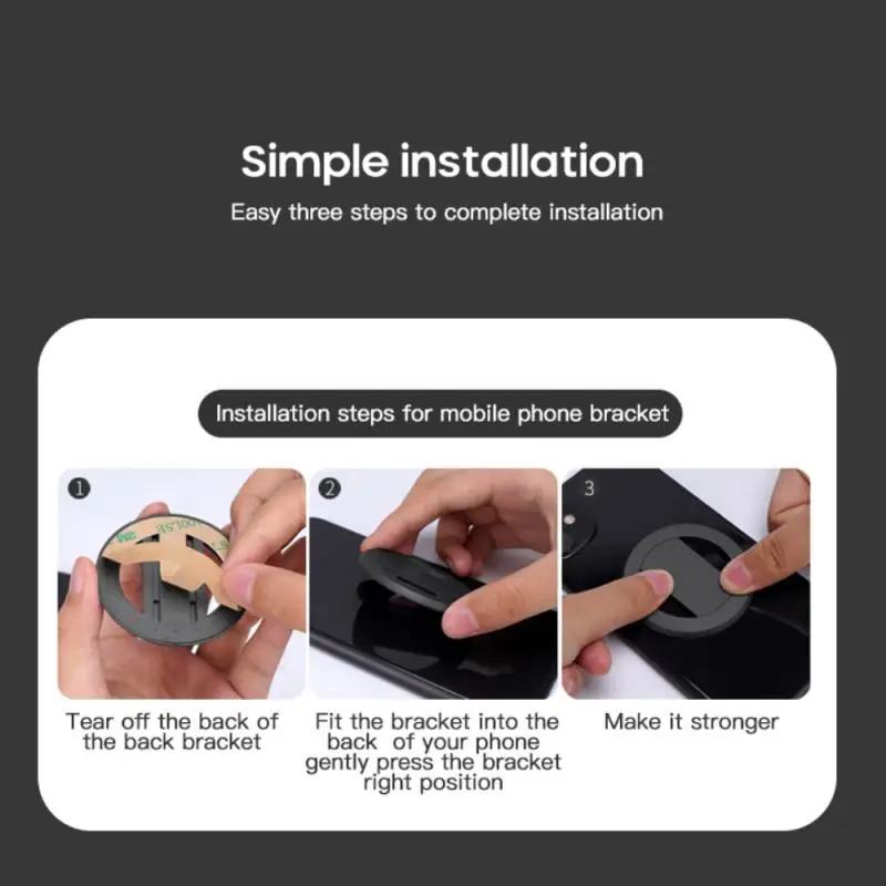 Universal Mobile Phone Grip Stand Back Sticker Finger Phone