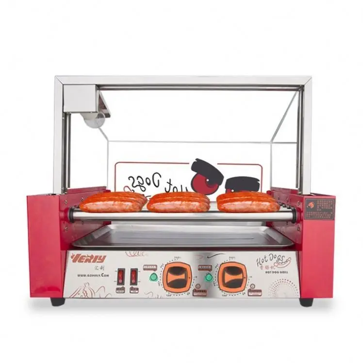 China Factory Full Automatic Automatic Other Snack Machines Commercial 7 Rollers French Hot Dog Machine /sausage Roller Machine