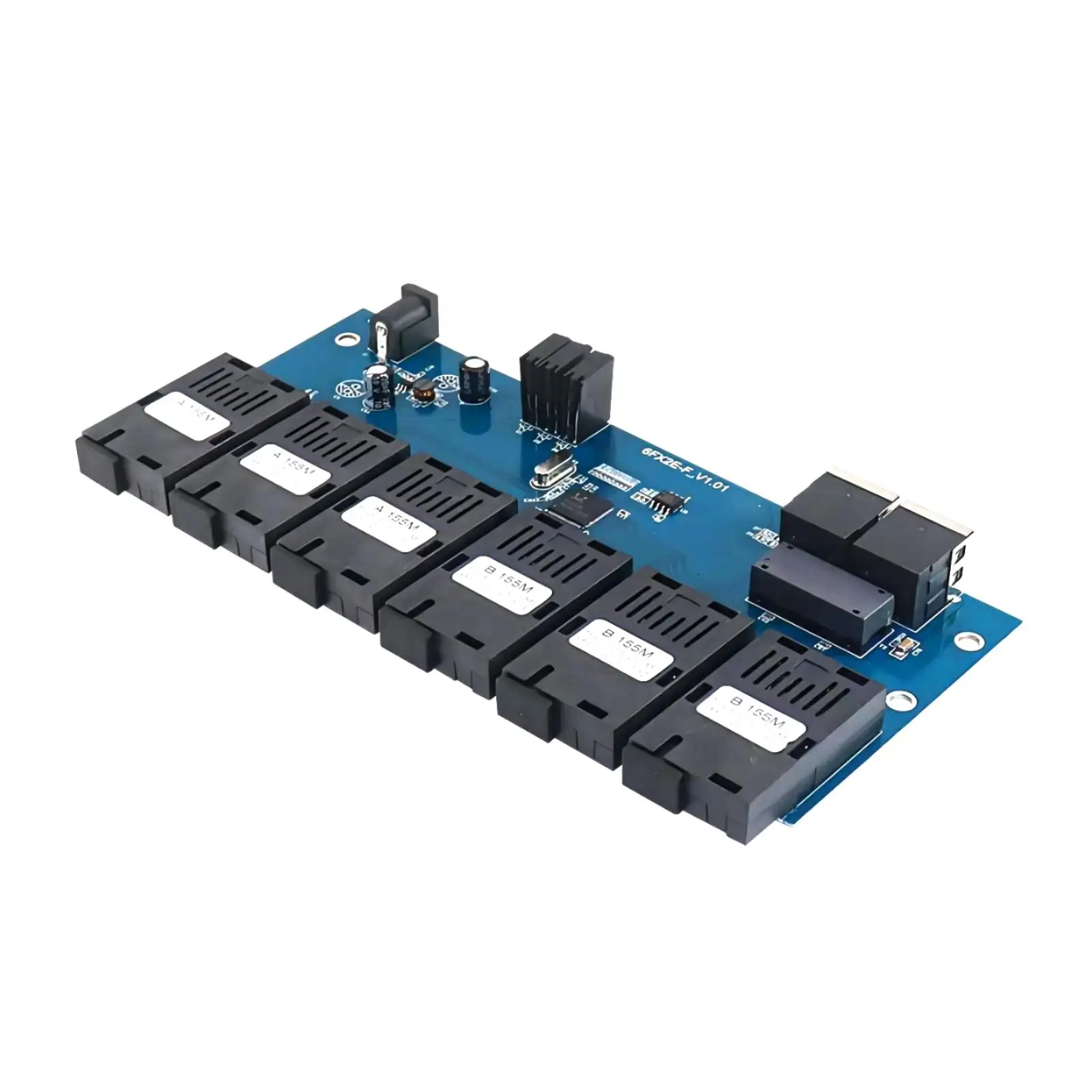 8 Port Fiber Optic Switch Pcb 100mbps Network Fiber Optic