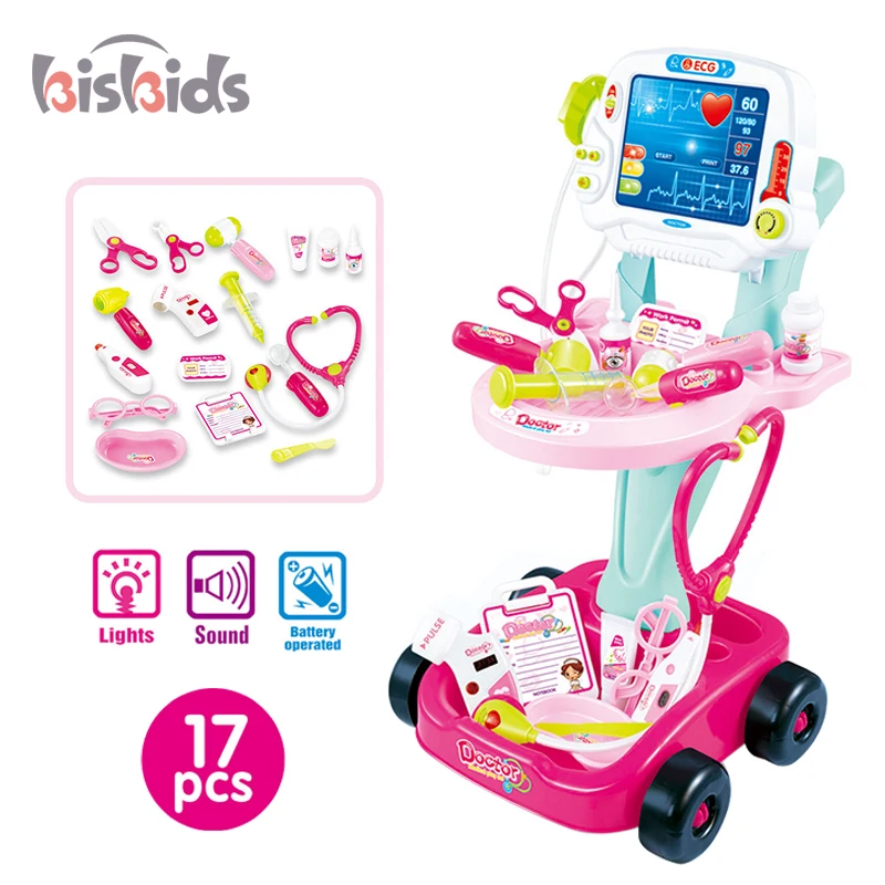 Высококачественный ролевой операционный стол «сделай сам» с розовой машинкой набор врачей для детей Обучающие игрушки детские медицинские