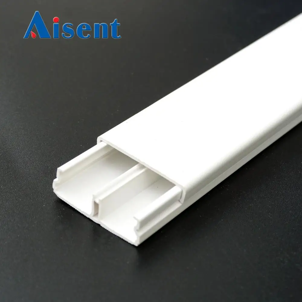 PVC Cable Trunking Wiring Ducts Channels Solid Slotted Plastic ROHS Compliant
