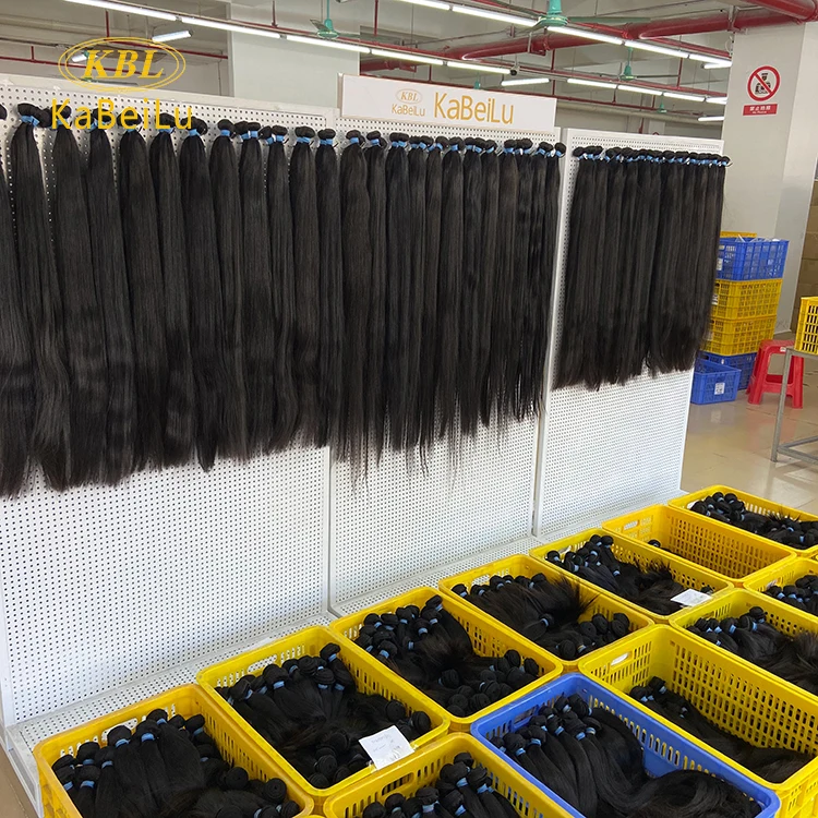 Kbl Blue Rubber Band Hair,Raw Virgin Natural Human Hair Bundles,100