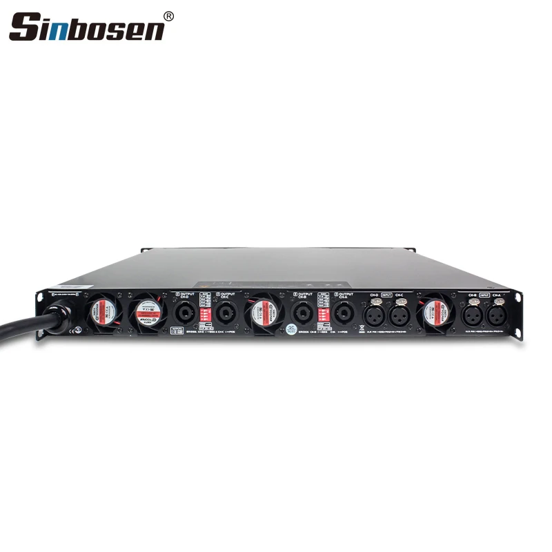 Low Noise Gan 2 Ohms Stable 4 Channel 2000 Watts Amplifier