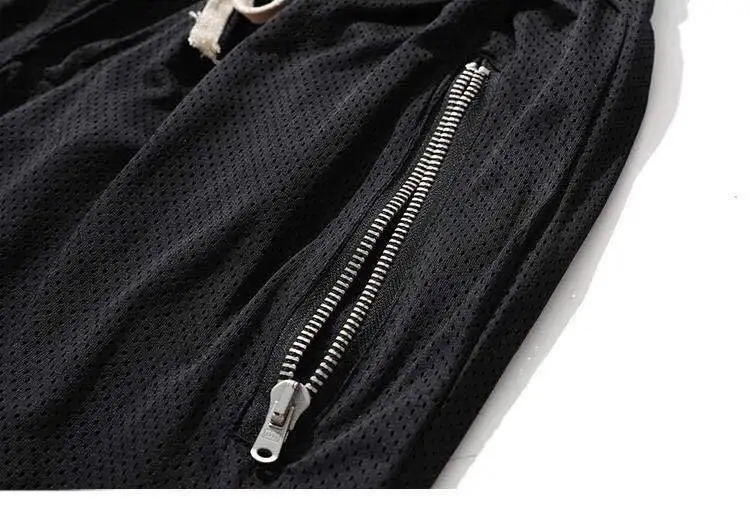 Wholesale 100% Polyester Custom Male Wear Summer Shorts Men Cool Custom side zipper pocket Men Cargo mesh shorts863_voghion.com