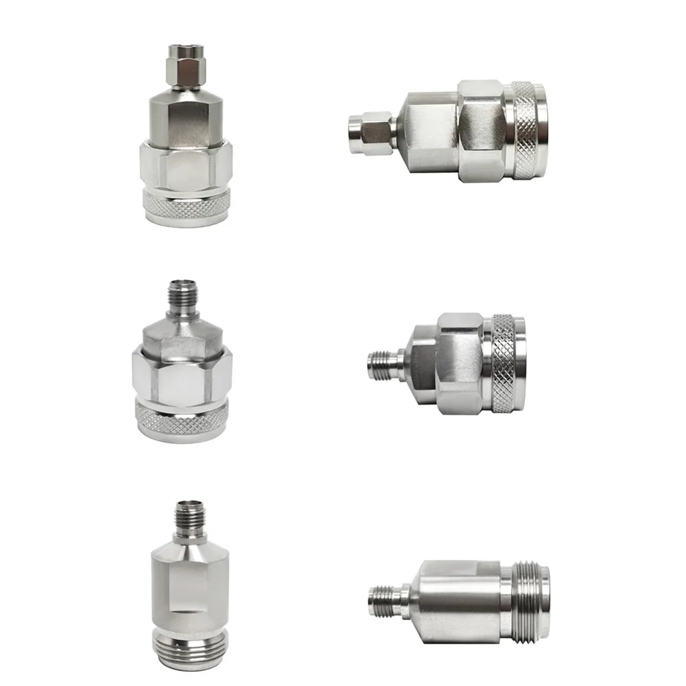 High Frequency Millimeter Wave Adapter  Male/Female to N Plug/Jack Stainless Steel 18G Connector Adapter