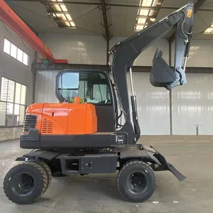 Wheel Excavator Mini Excavator Wheeled Excavator on Wheels Wheel Excavator Machine