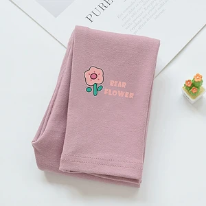 2-10 Years Old Spring and Summer Thin Girls Leggings Cute Fungus Lace Elastic Pants for Children