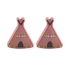Tent Focal bead Dark Pink SA143