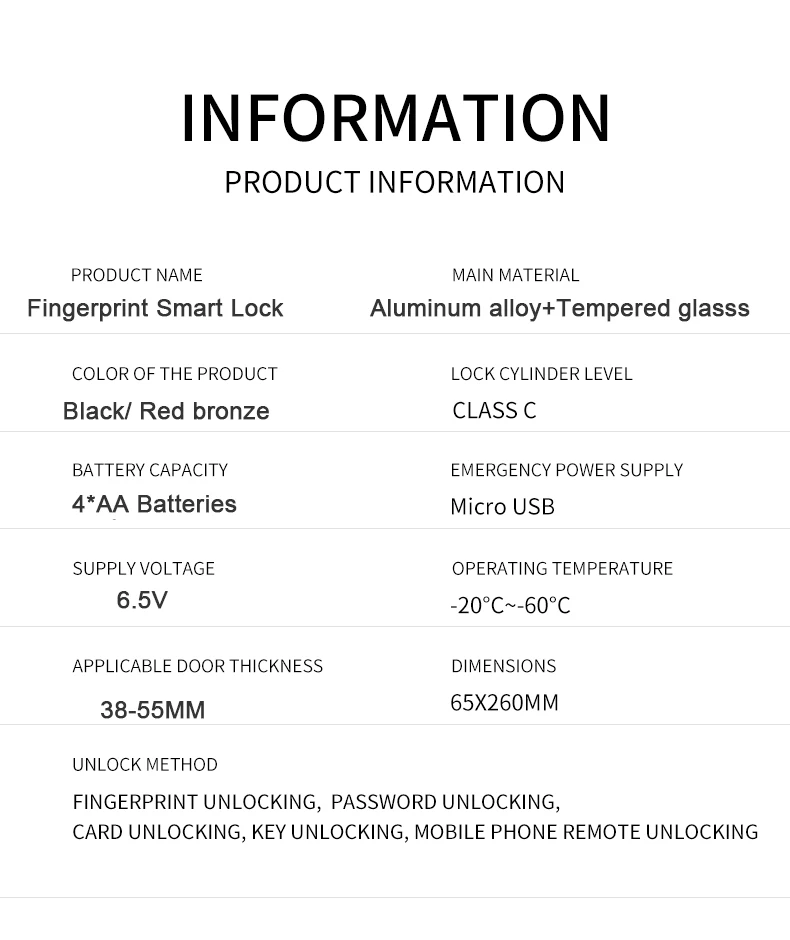 New Super September S811 Fingerprint Door Lock Intelligent Tuya Wifi 