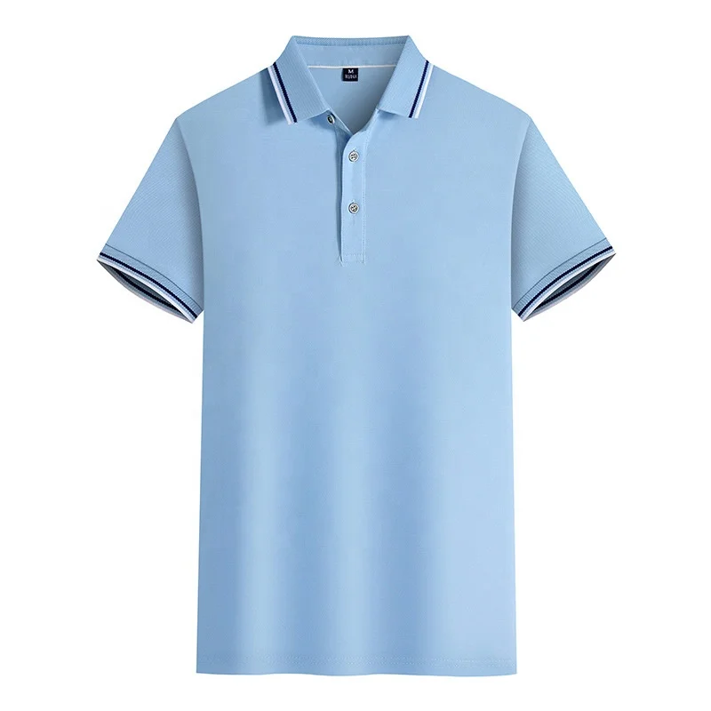 JL0914A Factory Personalized OEM High Quality Men’s Polo T-Shirts Wholesale Short Sleeve Golf Cotton T Shirt Men