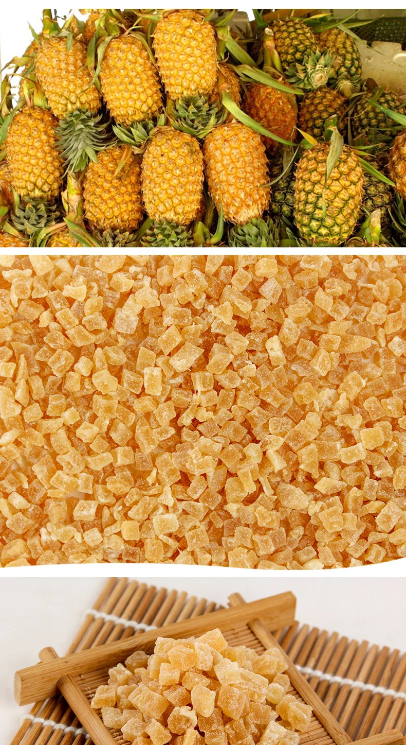 Wholesale Bulk Pineapple Granules Dried Pineapple Diced For Pet Food ...