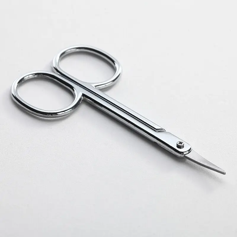 Best Seller Gunting Alis Stainless Steel Tajam Dengan Pemalar Alat Makeup Gunting Mini Alis