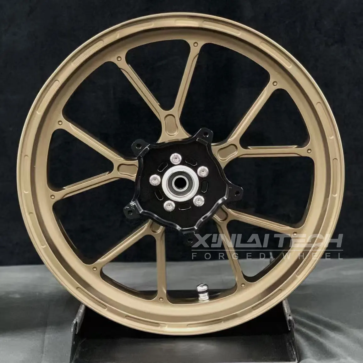XL Lightweight Forged Custom Motorcycle Wheels CNC Anodized Finish for Aprilia SRMAX RS660 RSV4 Tuono V4 Sportbike Wheel - Image 5