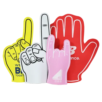 Promotional Custom Logo Cheer Foam Hand Eva Foam Fingers Cheering Gloves