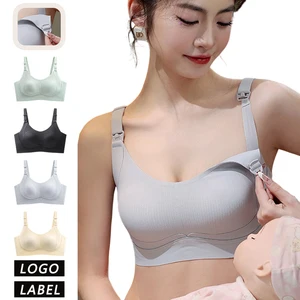 Wholesale In-Stock Postpartum Nursing Women-Specific Full-Range Breathable Stretch Seamless Maternity & Nursing Bra