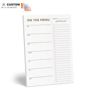 New Arrival Custom Magnetic Note Pad Journal Organizer Agenda Notebook 52  Yearly Notebook Weekly Diary Meal Planner