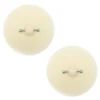 Copricapezzoli Beige Chiaro con Dettagli Olografici