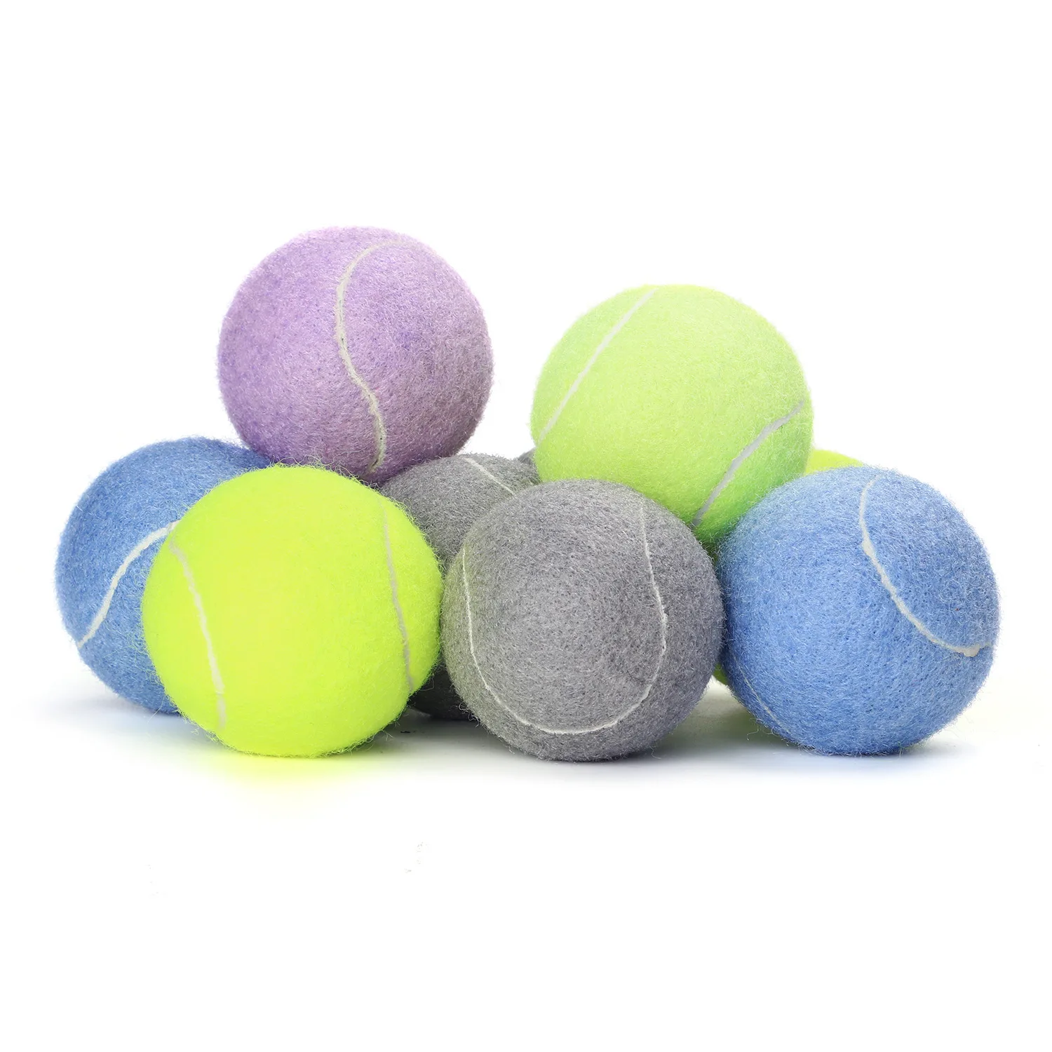 Customized Logo Print Durable Squeaky Dog Tennis Ball Promotion Pet 