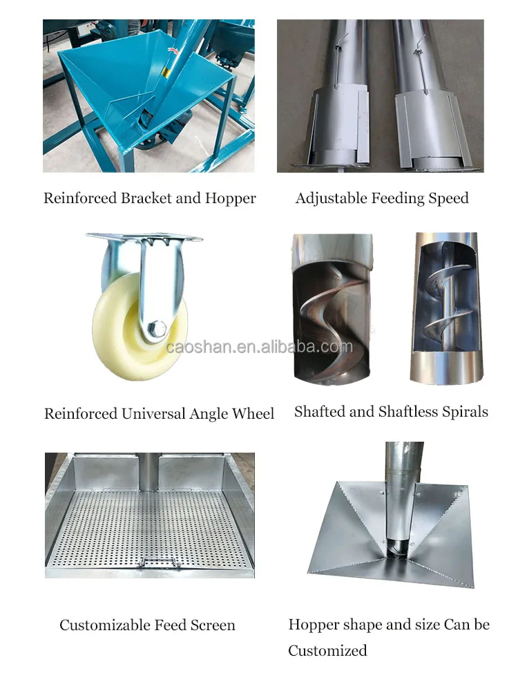 Grain Suction Machine Flexible Screw Conveyor Spiral Elevator Feed Mill ...