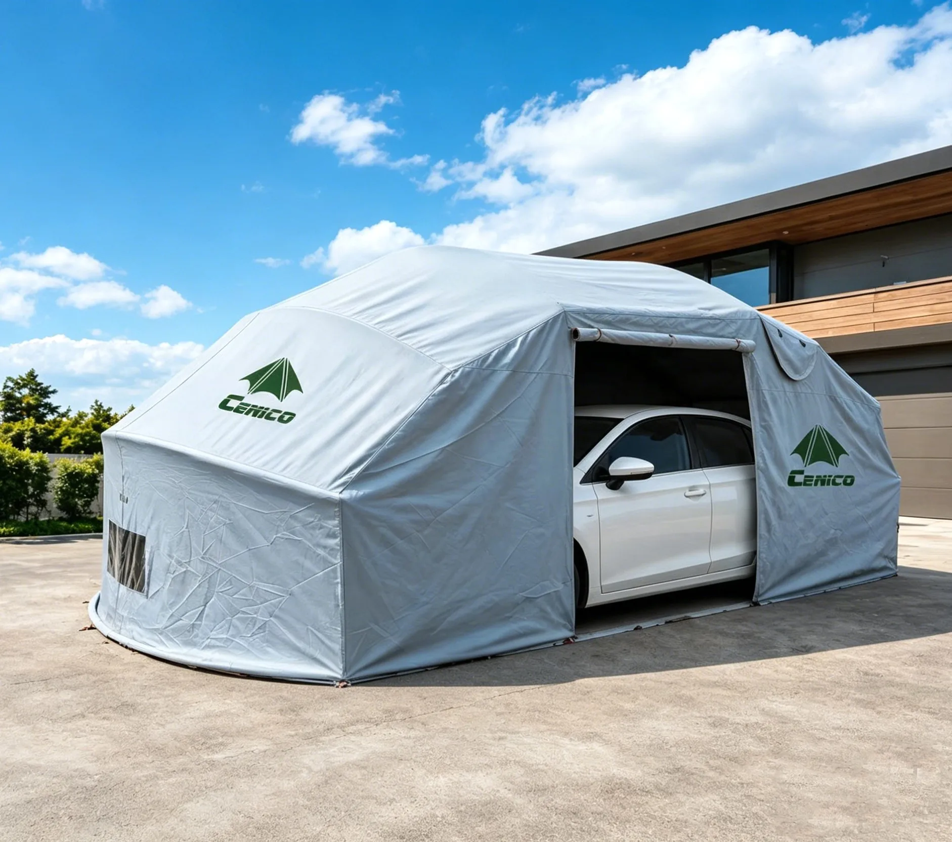 Foldable Car Shelter , Folding UV-resistant & Water -proof Car Tent, Retractable Car Canopy