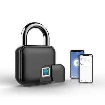 New Arrival Brass Biometric Security Alarm App Wifi Fingerprint Padlock With Waterproof Padlock