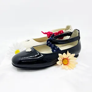 Unique Design New Arrivals Mary Jane Genuine Leather Flats Shoes for Children