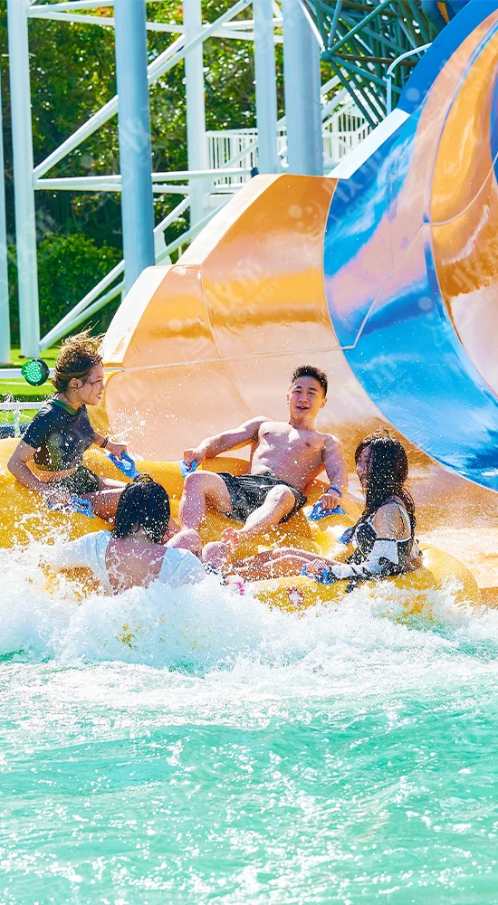 Outdoor Playground Swimming Pool Fiberglass Water Slide Water Park