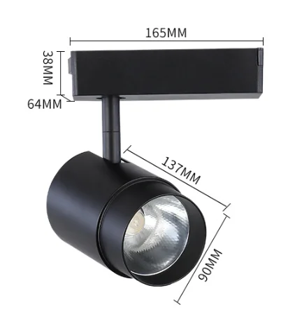 Bright Commercial COB Track light for Clothing Shop Jewelry Store Exhibition