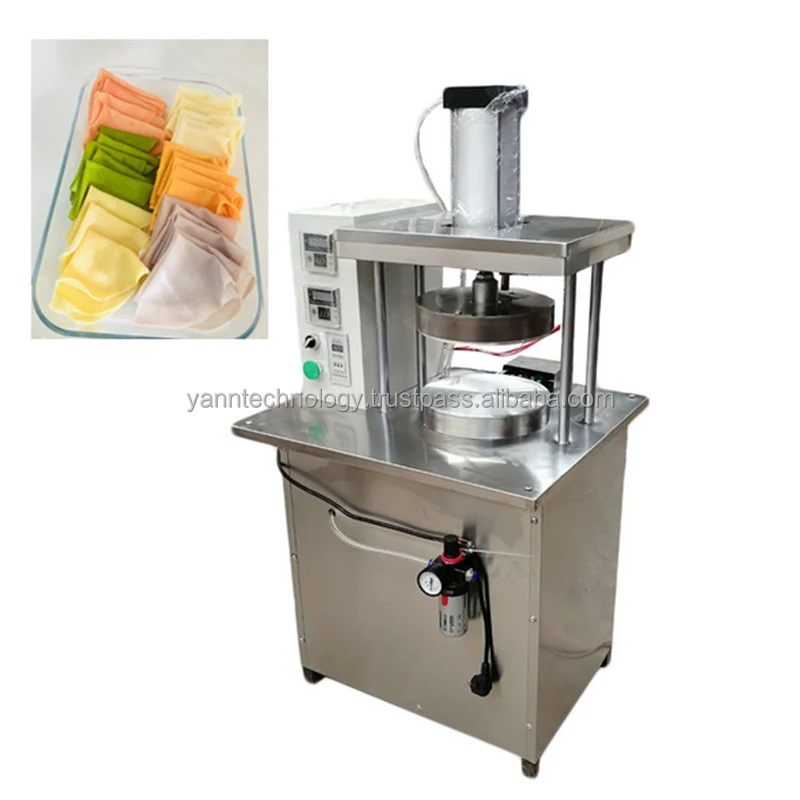 Crepe Skin Maker Spring Roll Dough Sheet Thin Bread Machine for Roasting Duck or Roasting Goose Forming Machinery Making Machine