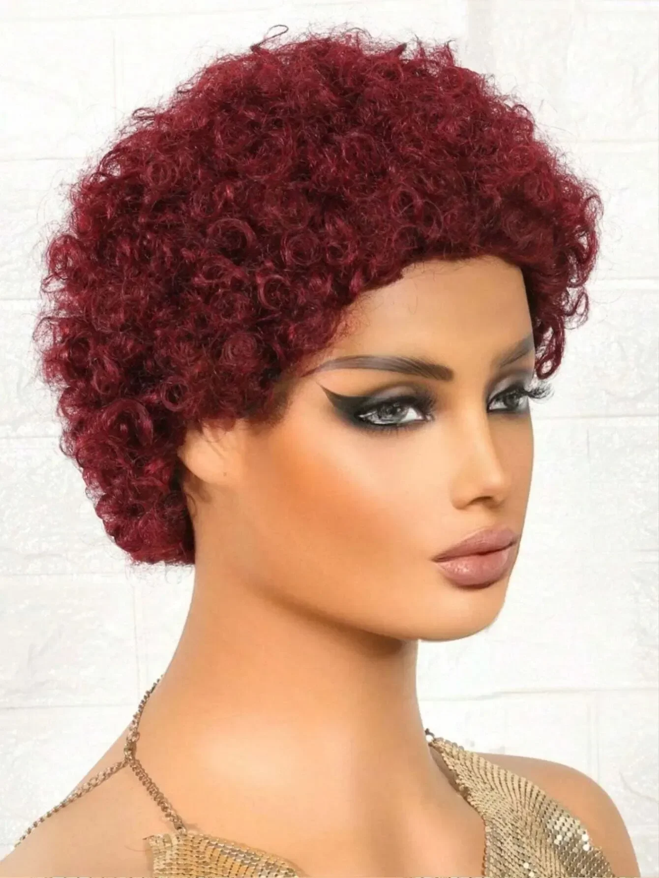 Parrucche corte e ricce Pixie Cut Fluffy Glueless Parrucche di capelli umani per donne e ragazze Parrucche afro Puff rimbalzanti morbide ed economiche Parrucca dall'aspetto naturale_voghion.com