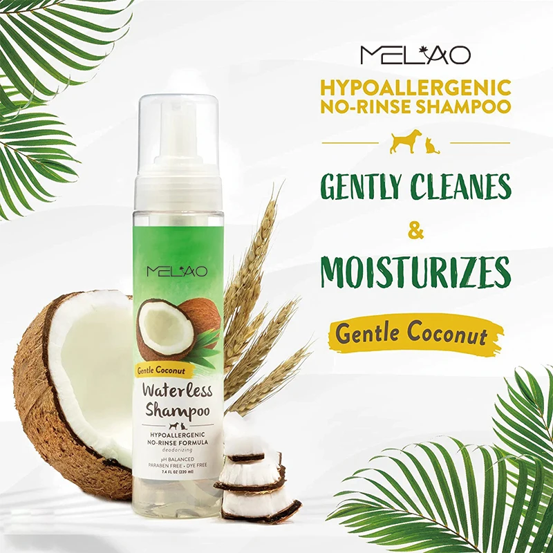 Dog Dry Shampoo For Smelly Dogs Waterless Sensitive Skin Private Label