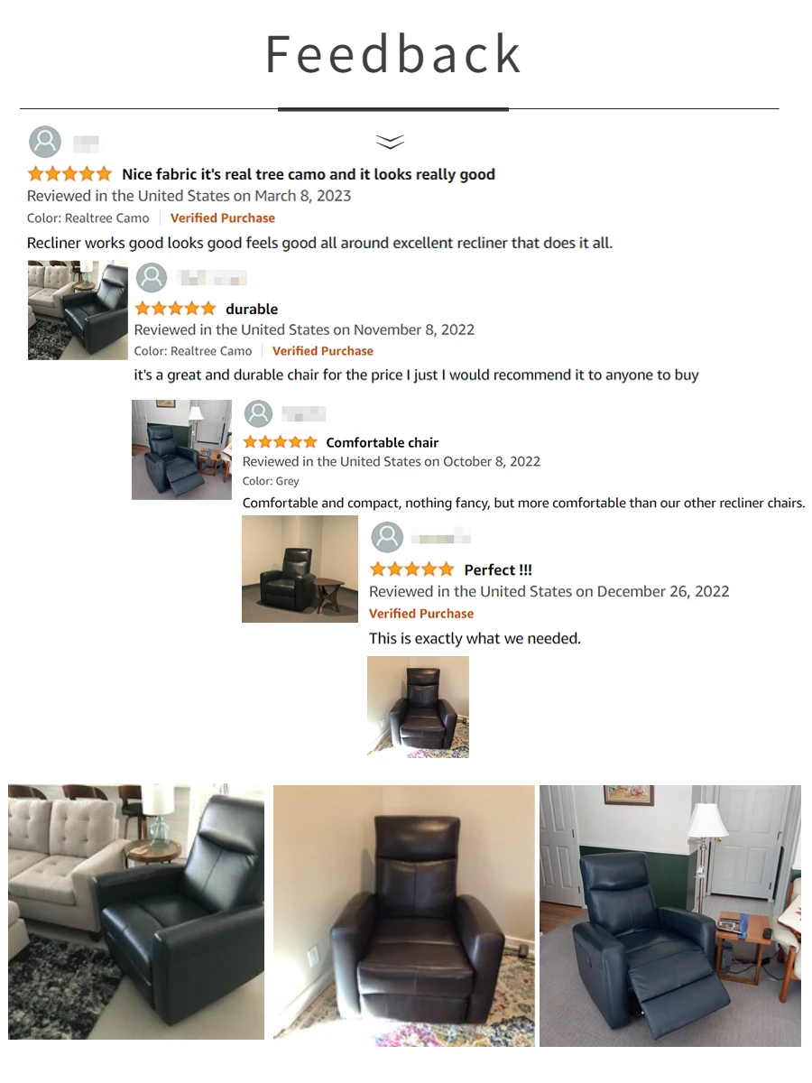 Living Room Furniture Modern Kd Leather Adjustable Electric Power Zero