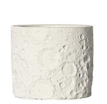 Matte lunar surface cement candle jar, unique concrete Nordic candle cup container, customized for home decoration and weddings