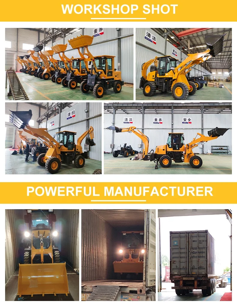 Free Shipping Backhoe Excavator Loader Tractor New  Mini Backhoe Loader 4x4 Wheel/Backhoe Loader