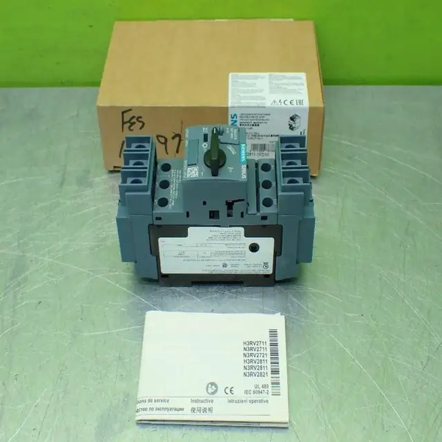 Original Brand New 3RV2811-1FD10 MOTOR CIRCUIT BREAKER 01190240177 for PLC