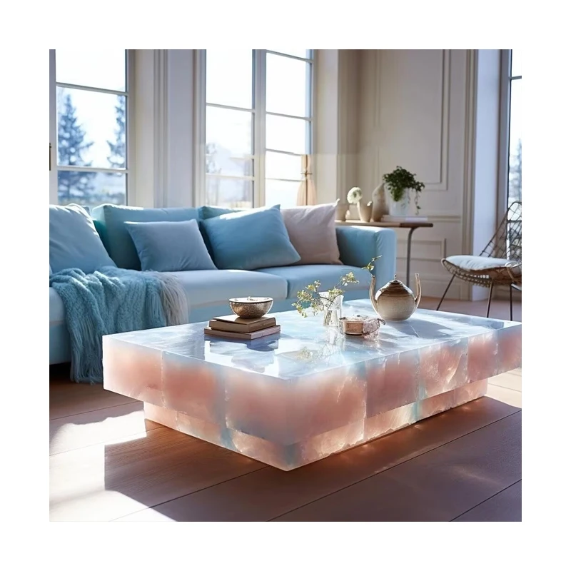 Модерн дизайндык жарык чыгарган жадеит таштун кухня аралынын стол үстүндөгү бети — гостиницалар үчүн табигый жана жасалма кварц, парлактатылган бет