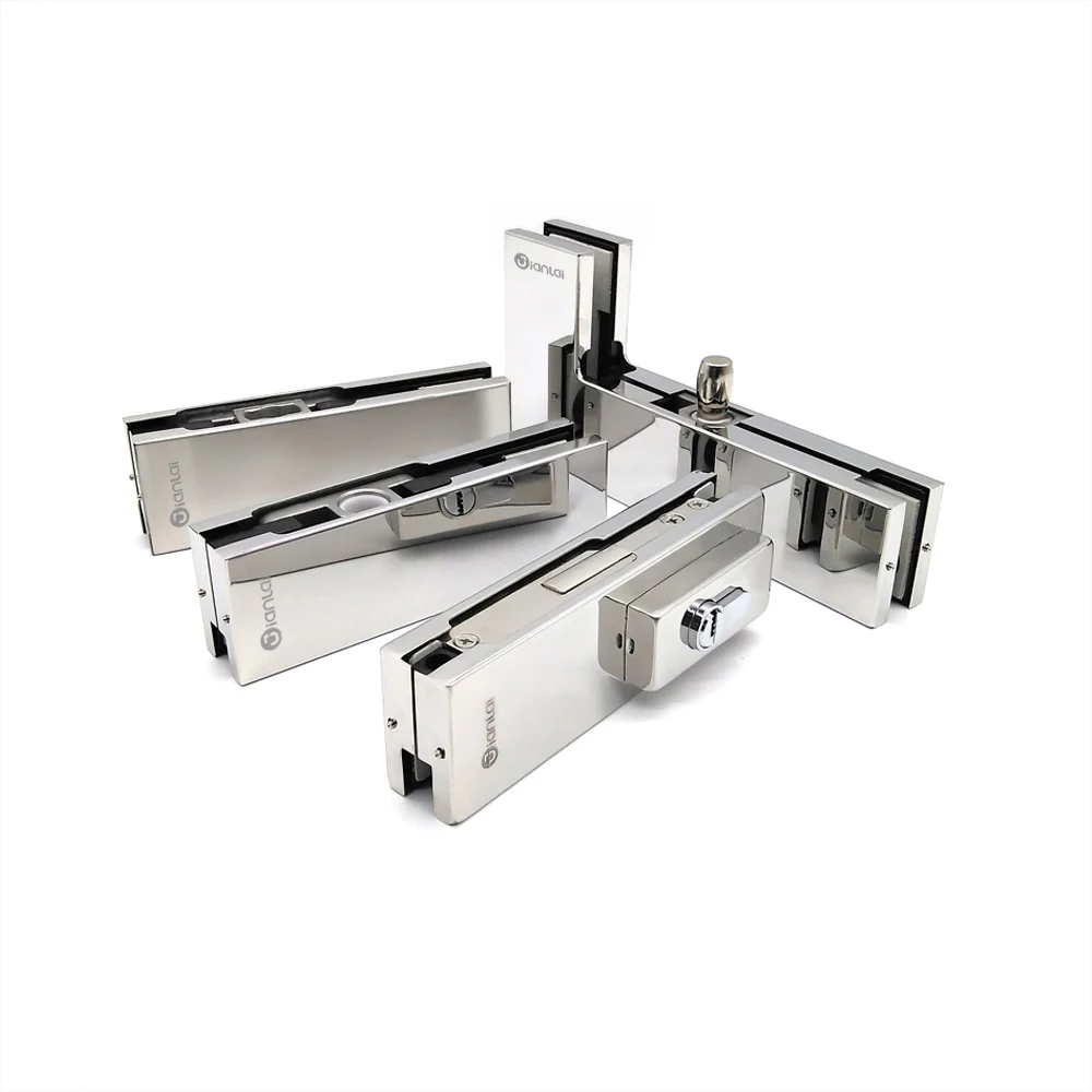 Patch Fitting Bottom Corner to Lock for 10-12mm/0.39-0.47in Thickness Frameless Glass Door