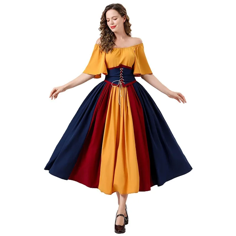 Women's Medieval Costume in 6 Colors Vintage Victoria Lace-up Fancy Dress  for Christmas Carnival Parties Anime Conventions| Alibaba.com