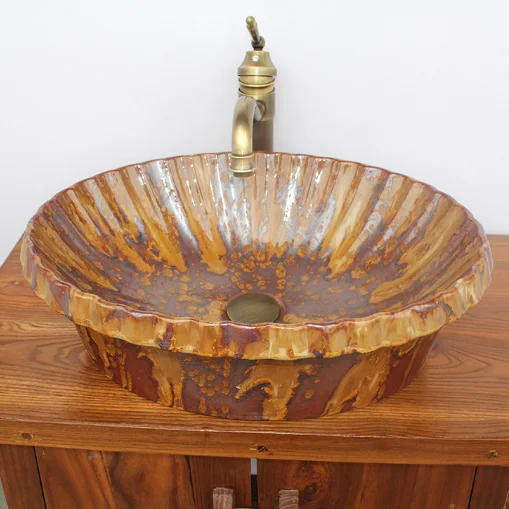 Hand Wash Basin Ceramic Rusted Copper Design Buy Wash Basin Ceramic Basin Ceramic Hand Wash Basic Ceramic Product On Alibaba Com