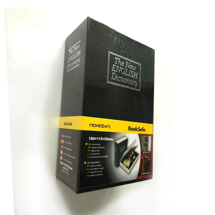 Оптовая продажа, секретная книга, сейф для денег, коллекция ювелирных изделий, бытовая Запираемая коробка для хранения наличных денег с замком для ключей