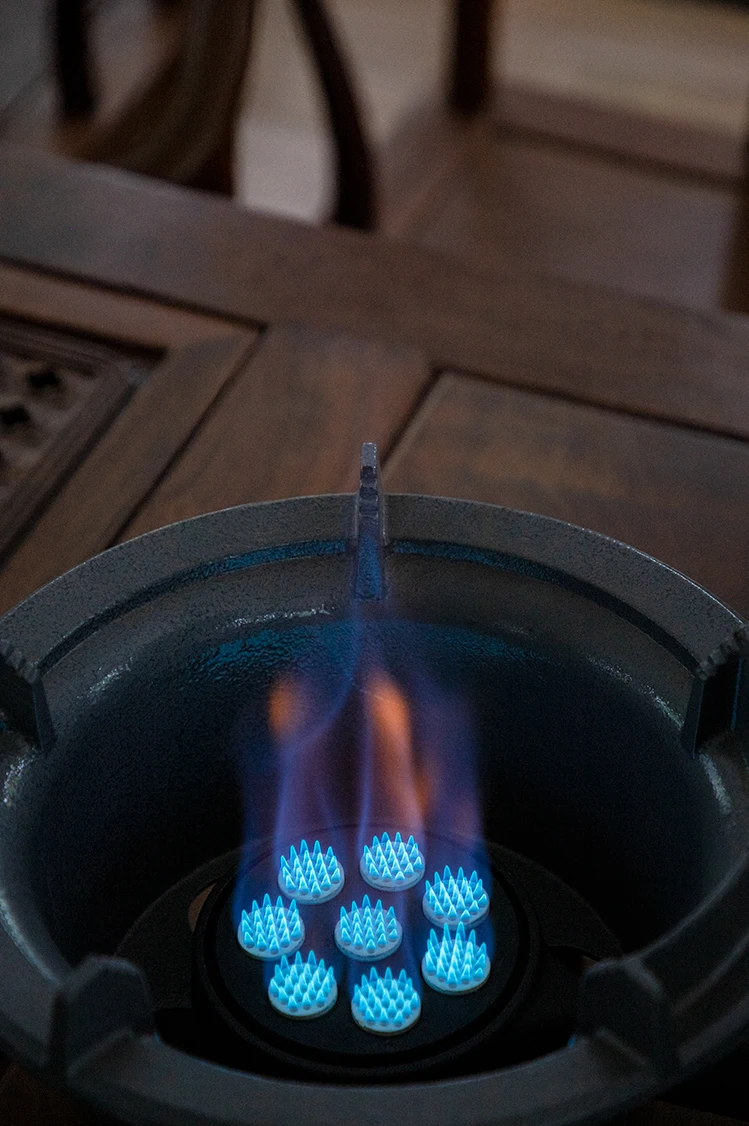 家庭用、業務用、バーベキュー用の鋳鉄製ガスコンロ、電子点火式高圧 
