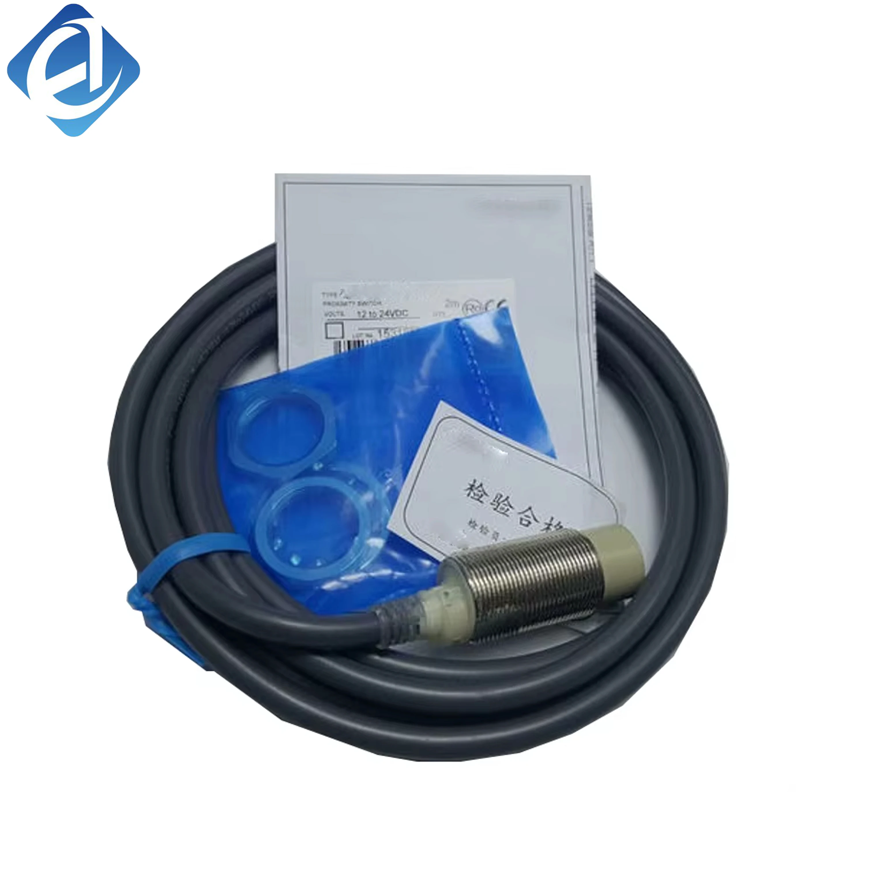 Nuwe oorspronklike E2B-M18KN16-M1-B2 behoort tot die Omron E2B-reeks induktiewe nabyheidssensor, wat gebruik word vir metaalopsporing, limietposisionering en werkstukteling in industriële outomatisering.