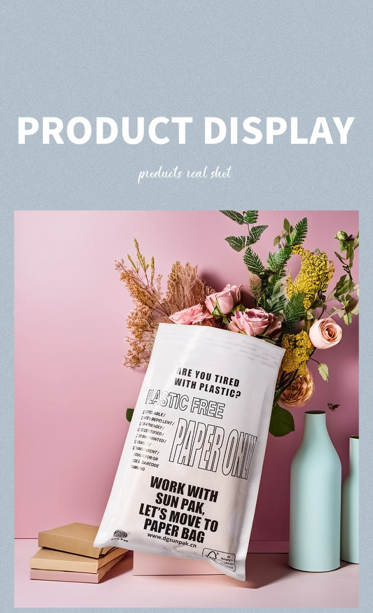 Custom Recyclable Art Paper Packaging Biodegradable Self-Seal Semi ...