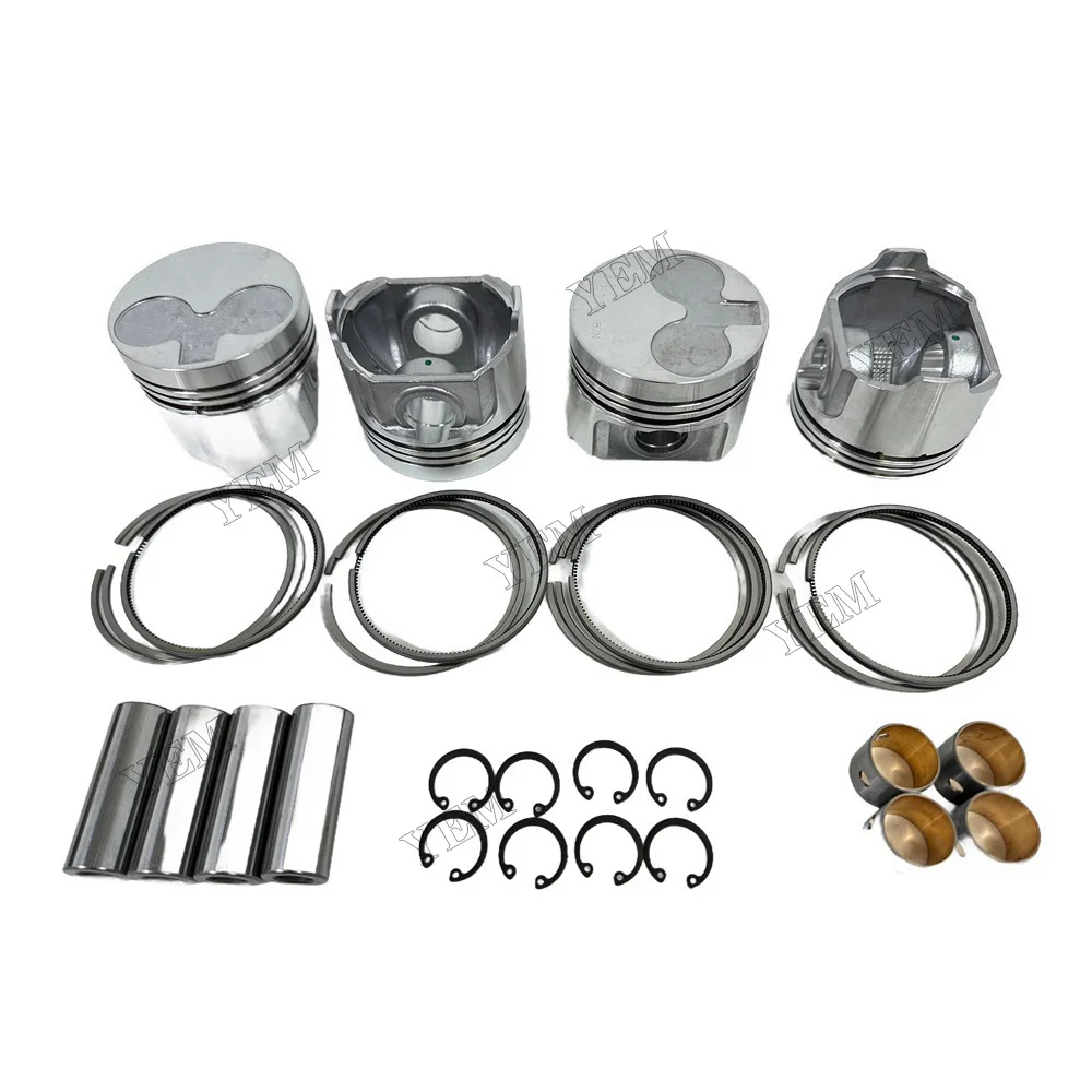 Cylinder Pistons and Piston Rings Set Compatible for Perkins 404C-15 Engine Parts Best Quality 3