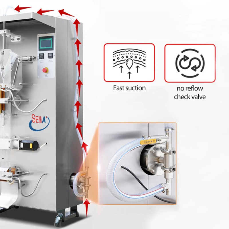 Sachet Water Machine in Europe with Film Water Sachet Making Filling Sealing Machine
