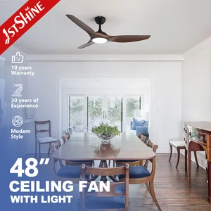 1stshine LED Ceiling Fan Design 3 Color LED Ceiling Fan with Smart 6 Speeds Remote Control