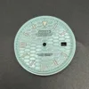 S Style Mint Green Dial Silver Index