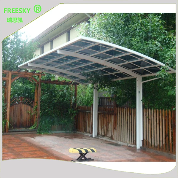 Polycarbonate Roof Sheet Metal Structure Cantilever Car Shed Shelter Shade Garage Parking Aluminum Carport Canopy Buy Carport Canopy Car Shelter Alumnum Carport Product On Alibaba Com