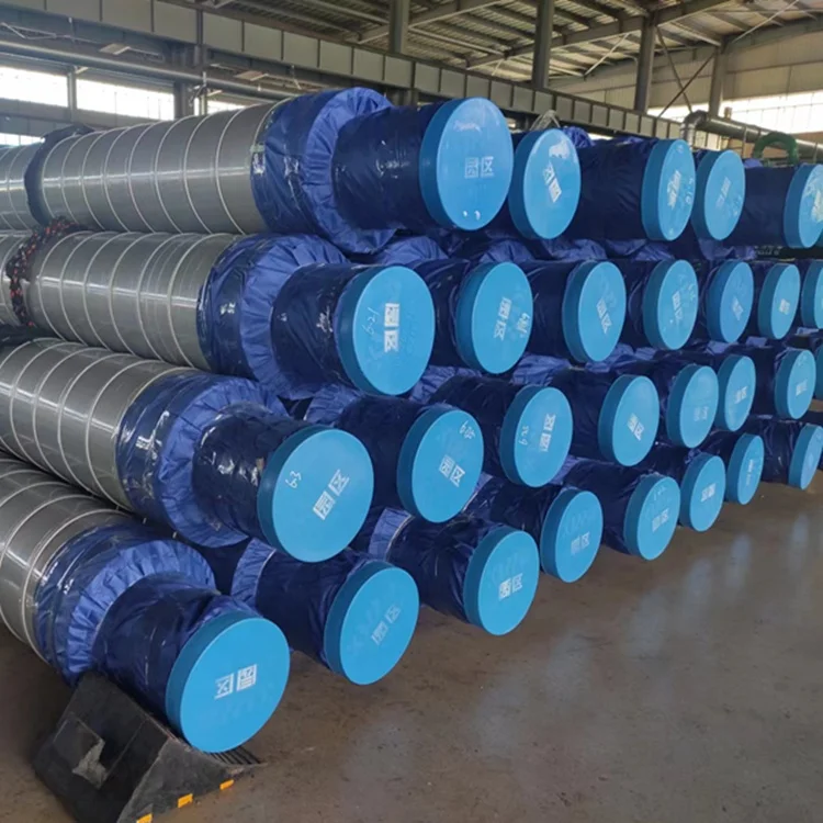 Overhead ASTM API GI Galvanized Iron Sheet Jacket Polyurethane Foam Chilled Water Insulated Pipe for Water Supply