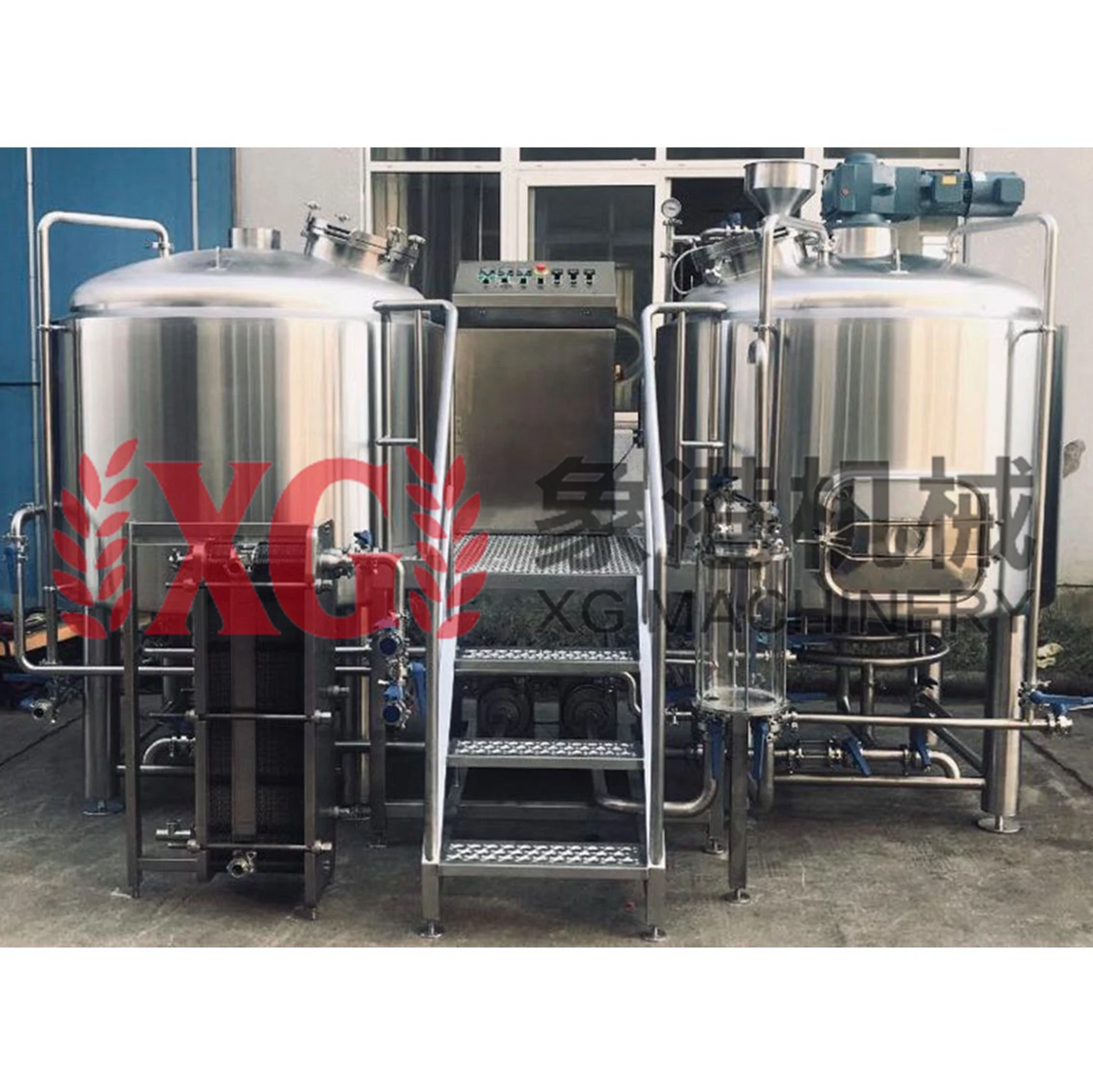 800L 8HL 7BBL прямая fire 2 сосудов SUS304 ручной пивоварня под ключ